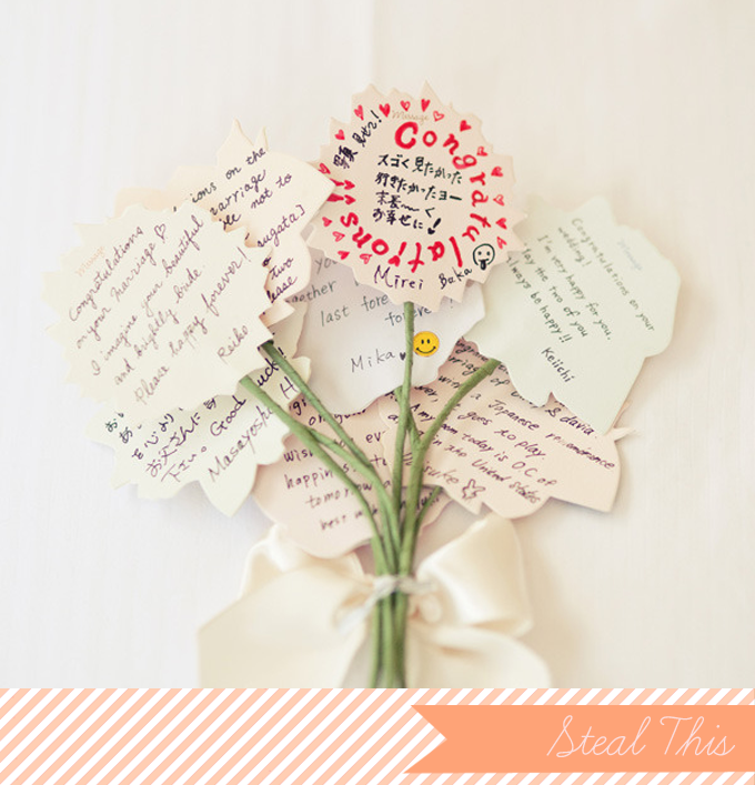 Steal Worthy Idea Bouquet of Notes Glamour & Grace