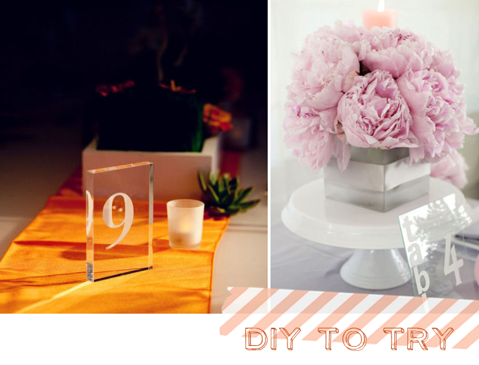 Diy To Try Etched Glass Table Numbers Glamour Grace