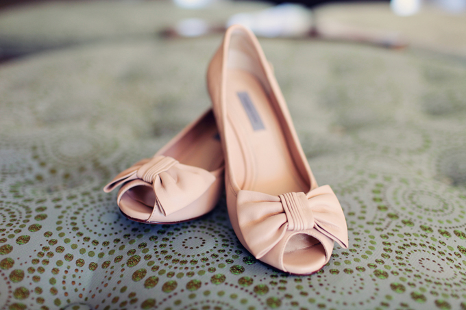 blush flat wedding shoes