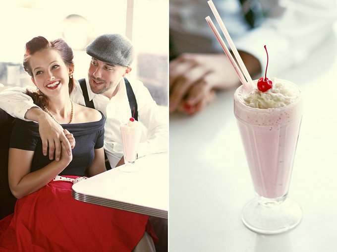 A 50s Retro Diner Engagement A 50s Retro Diner Engagement