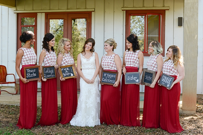 rustic red bridesmaid dresses