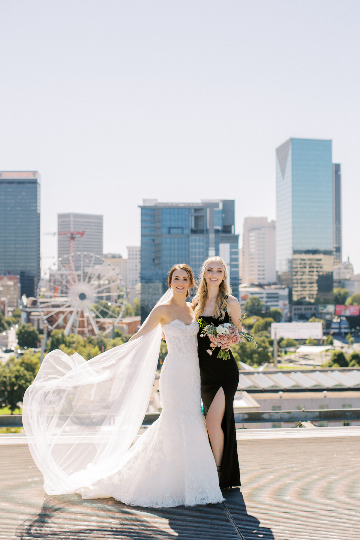 Modern And Chic Atlanta Rooftop Wedding | Glamour & Grace